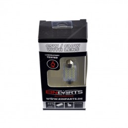C5W LED ĹžĂĄrovka (24 x SMD 3014) 36mm 6000K s ÄoÄkou